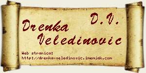 Drenka Veledinović vizit kartica